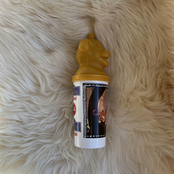 LION KING Coca Cola Simba Nala Scar Cup Tumbler Vintage Walt Disney 90s Lot of 2 - Picture 13 of 16